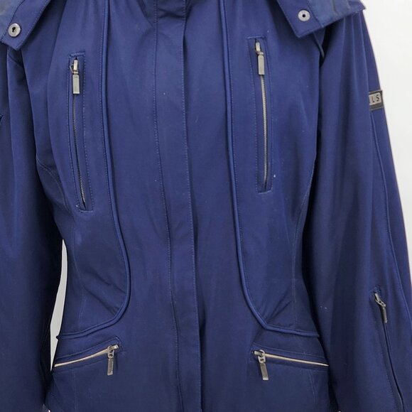 NILS Women's Navy Softshell Ski Jacket Snow Snowboard Size 10 - Picture 7 of 16